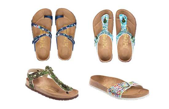 Birkenstock 推出最新色彩饱满的印花图案鞋款