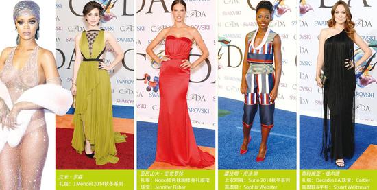 2014CFDA頒獎典禮于紐約于舉行 愛露Riri姐摘時尚偶像大獎