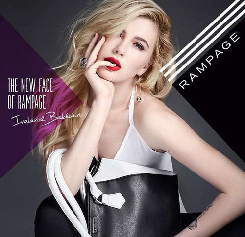 Ireland Baldwin独挑大梁代言兰沛琪  广告大片妆容艳丽