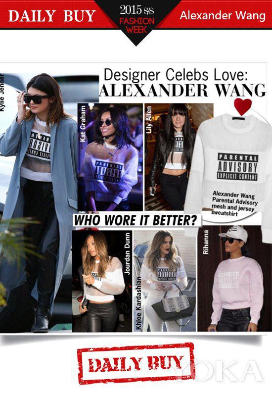 标语热潮——Alexander Wang的Parental Advisory卫衣