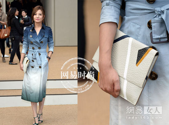 赵薇钟爱Burberry 追随Burberry2015早春系列秀场
