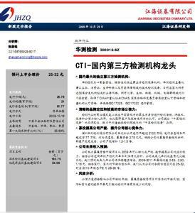 消费品:第三方检测市场当道 黄金期进行时