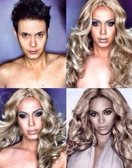 菲律賓男子化妝術克隆大牌女星 網友贊嘆：真是比女生還美!