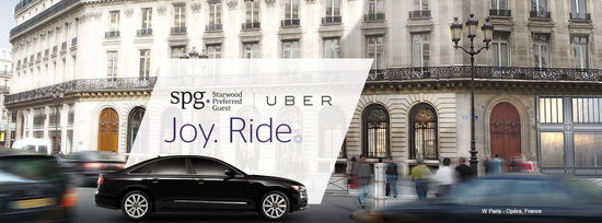 喜达屋SPG俱乐部与UBER达成全球独家会员福利战略合作