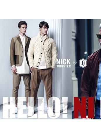 全球最會(huì)穿衣的男人NICK WOOSTER x馬克華菲FJ男裝限量潮品首發(fā)