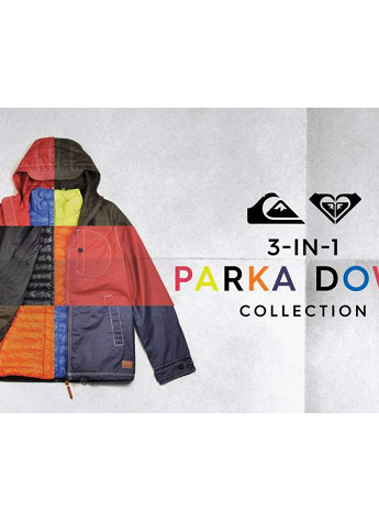 Quiksilver & ROXY 3-in-1 Parka Down Collection