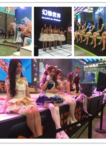 比Show girl更抢眼!女神通告引爆China Joy