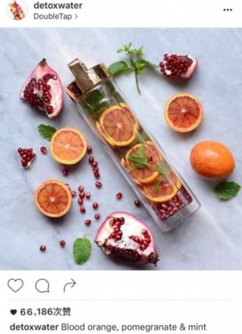 火爆Instagram的“排毒水”健康补水，唯他可可助力健康生活