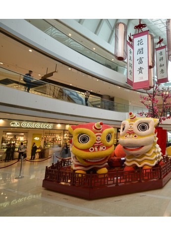 香港ifc商场新春呈献大型编织全盒欢度新岁