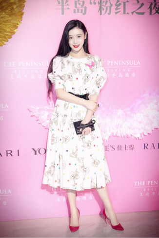 演员张辛苑受邀出席粉红丝带慈善晚宴 呼吁关爱女性健康