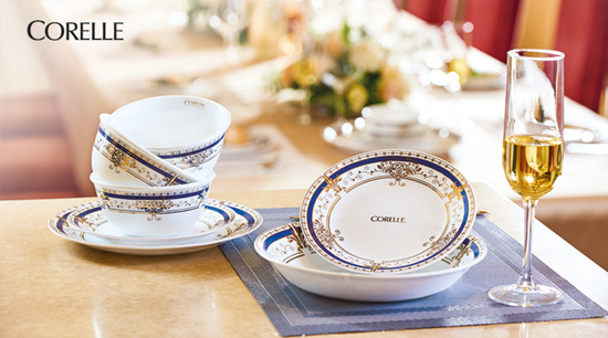 迷人宝石蓝 Corelle康宁餐具鎏金岁月系列深秋华丽上市