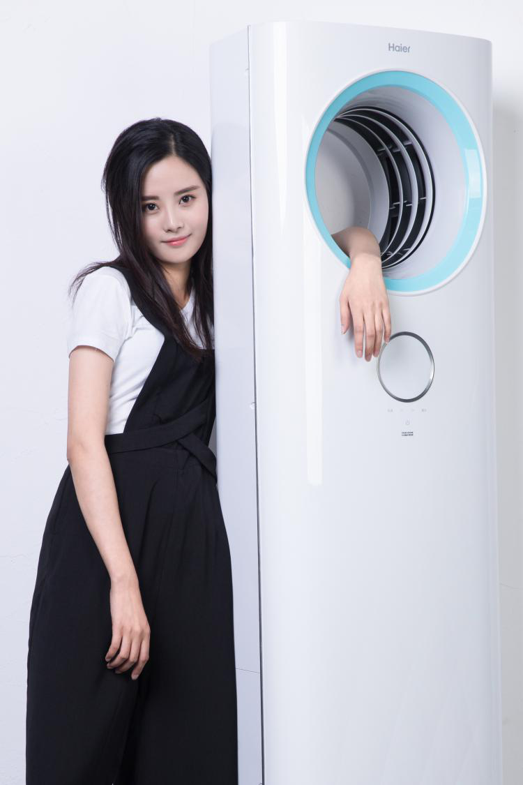 百变女神隋雨蒙公开新CP:海尔天樽空调