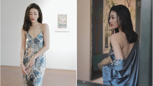 衣着青色，焕活夏日衣橱新灵感 