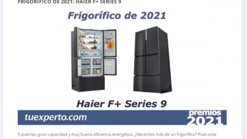 在西班牙：海尔智家获年度最佳冰箱