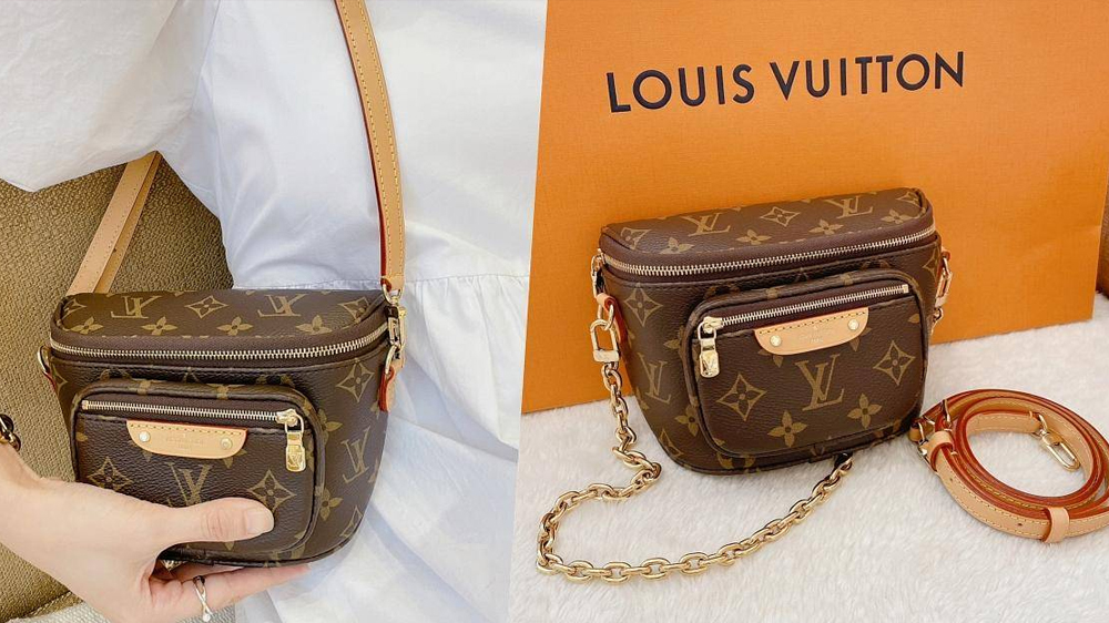 LV官網(wǎng)新包經(jīng)典老花「Mini Bumbag」斜背腰包
