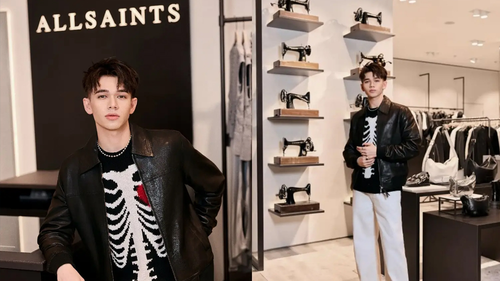 ALLSAINTS第三家精品店落地上海靜安嘉里中心 歌手慶憐星耀啟幕慶典