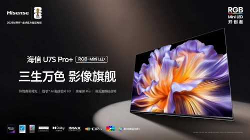 畅销全球75国的爆款RGB-MiniLED,海信U7S Pro+适配你所有娱乐需求 畅销全球75国的爆款RGB-MiniLED,海信U7S Pro+适配你所有娱乐需求