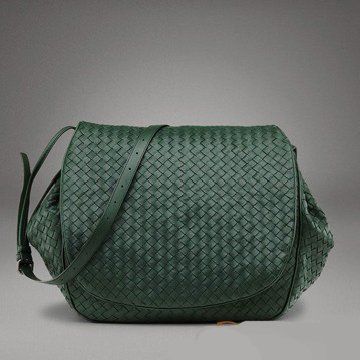 2010秋冬绿色羊皮编织大号翻盖包挎包女士手袋