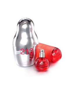 卡罗琳娜·海莱娜212圣诞银瓶限量版男士香水