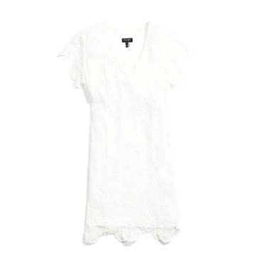 白色蕾丝T恤