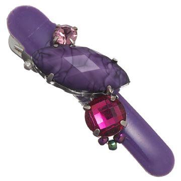 紫色宝石发夹