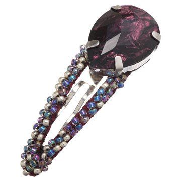 深紫色宝石发夹