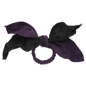 黑紫色亮缎发带