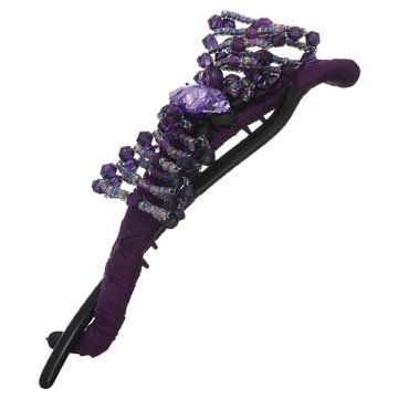 紫色珠片发夹