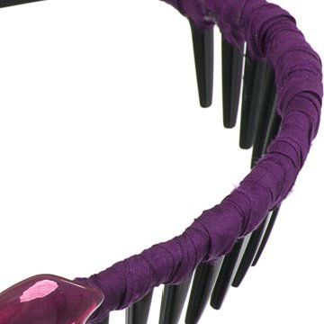 紫色花式发箍