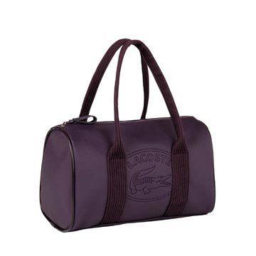 紫色帆布手提包