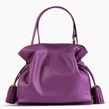 紫色皮质手拎包