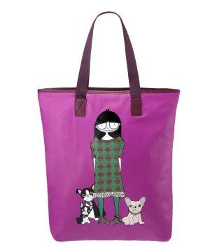 MISS MARC PACKABLES系列SHOPPER紫红色购物袋