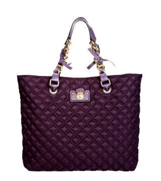 紫色尼龙购物包