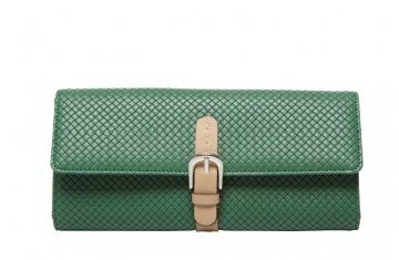 女士绿色超纤环保面料手包