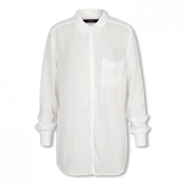 白色基本款长袖衬衫