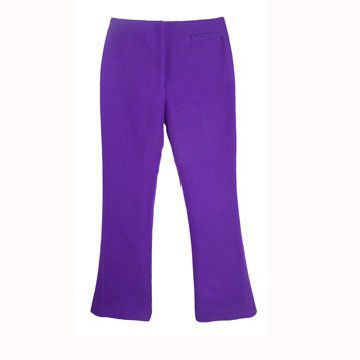 蓝紫色七分裤