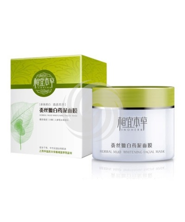 相宜本草蚕丝嫩白药泥面膜