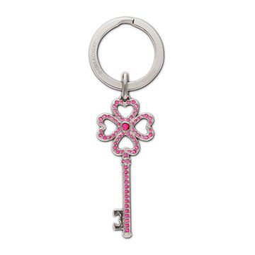 粉色水晶钥匙扣